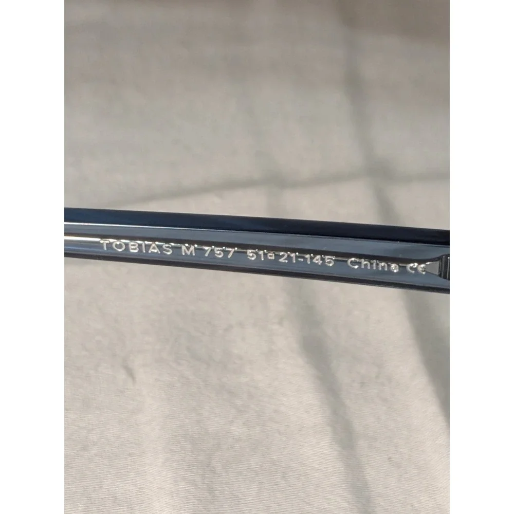 Warby Parker Tobias M757 51-21-145 Blue Translucent Frames